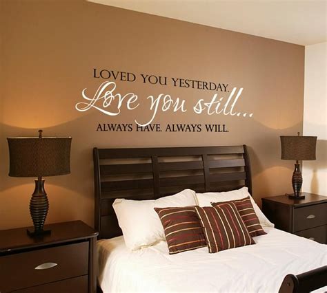 Love You Still Master Bedroom Wall Decal Vinyl Wall Quote | Etsy ...