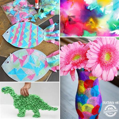 35+ Adorable Tissue Paper Crafts | Kids Activities Blog