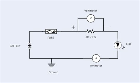 Ammeter Circuit Diagram | EdrawMax Template