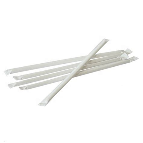 4,800 Bulk Black Paper Straws Wrapped - Sustainable Sippers