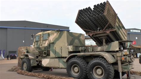 AAD 2016: Samil 100 mounted Bateleur multiple rocket launcher - YouTube