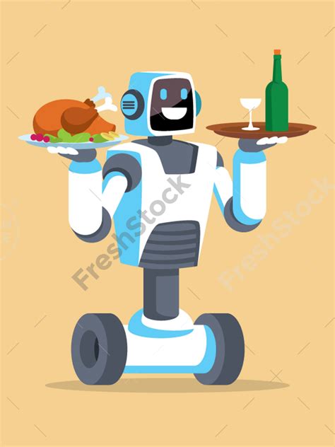 Character Design - Robots Waiter – FreshStock