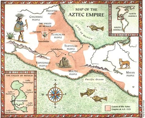 Aztec Trade Routes Map