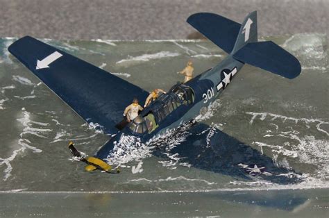 TBF1 Avenger resin water 1/72 scale diorama Scale Models, Vignettes, Fighter Jets, Modeling ...