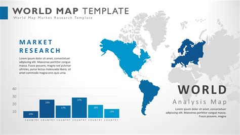 Powerpoint World Map Infographic Presentation Template My Product ...