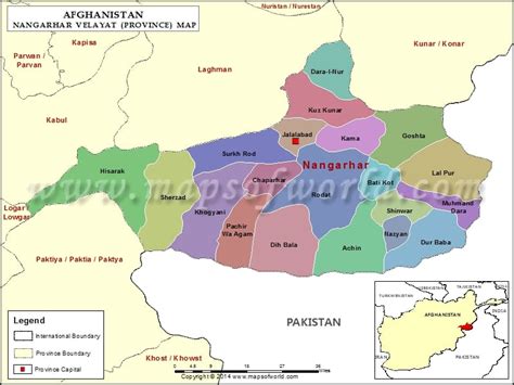 Nangarhar Map Map Of Nangarhar Province Velayat Afghanistan 43188 | Hot Sex Picture