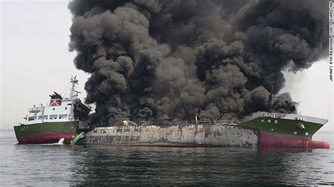 1 missing after explosion sparks fire on oil tanker off Japan coast - CNN