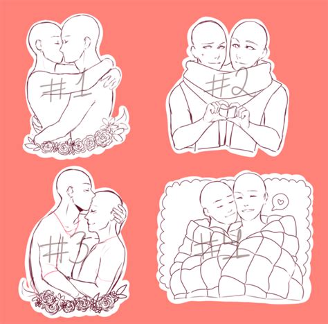 Romantic Couple Pose Drawing Reference - Allyw-Getintoit