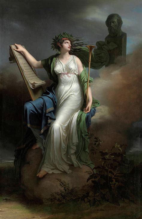 Calliope, Muse of Epic Poetry Painting by Charles Meynier - Fine Art America