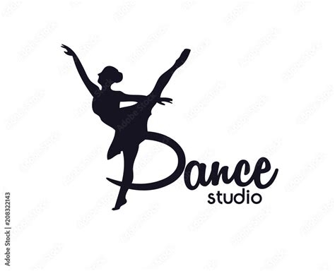 dance club logo,Ballerina in dance logo. Perfect for ballet school or ...