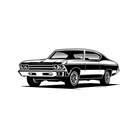 car silhouette car black and white car lineart 3559242 Vector Art at ...