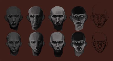 ArtStation - Face Lighting Study