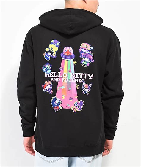 Girl x Sanrio Kawaii Arcade Friends Black Hoodie