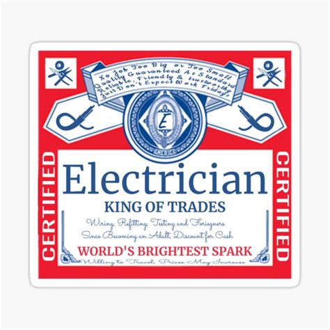 Funny Electrician Stickers | Redbubble