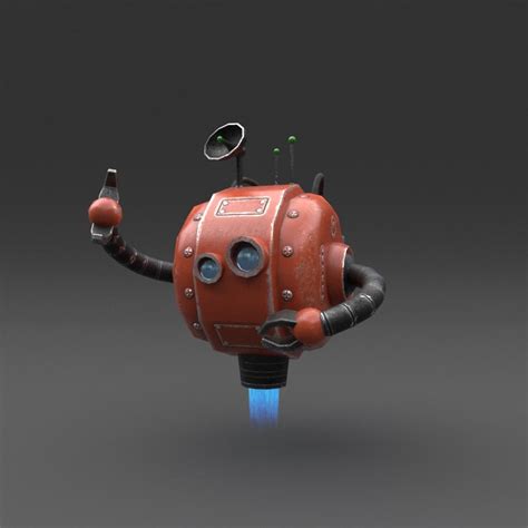 Robot blender rigged 3D model - TurboSquid 1288407