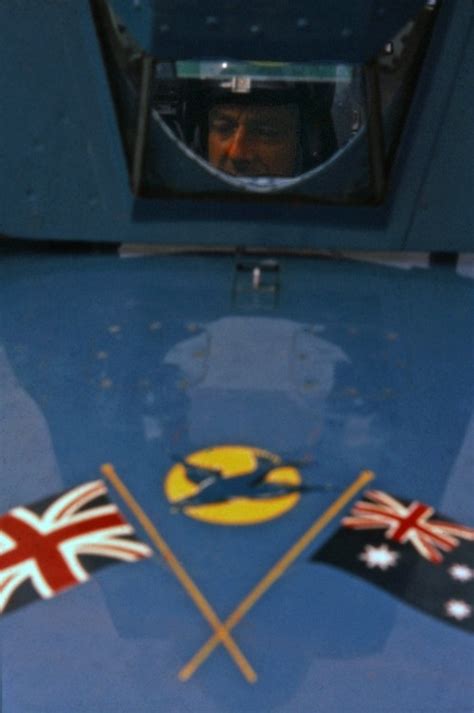 Donald Campbell in the cockpit of Bluebird CN7