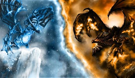 Fire Dragon Vs Ice Dragon