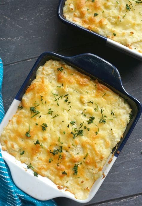 Fish pie with mashed potato topping, an all-time favourite classic British recipe that brings ...