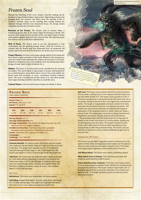 DnD 5e Homebrew — Arctic Monster Expansion...