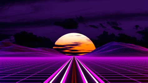 1920x1080 Retro Outrun Road 4k Laptop Full HD 1080P ,HD 4k Wallpapers,Images,Backgrounds,Photos ...