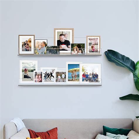 6 Pack Wall Mounted Clear Acrylic Display Shelf – HEARTDECO