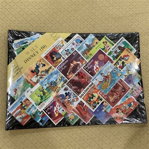 Vintage Walt Disney Stamps 50 Pieces, Hobbies & Toys, Memorabilia & Collectibles, Stamps ...