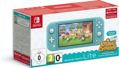 Nintendo Switch Lite Console + Animal Crossing: New Horizons - Turkoois (Nintendo Switch ...