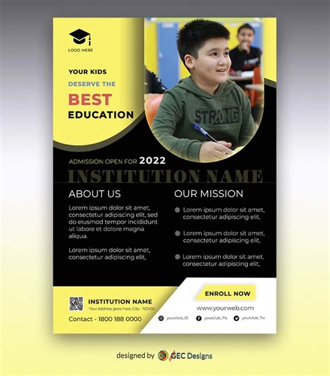 Best education creative school flyer design | GEC Designs