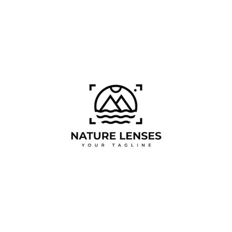 Premium Vector | Nature photography logo