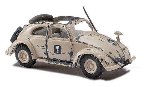 Busch - Former German Army WWII - Staff Car - Early Volkswagen Beetle w/Open Top - Afrika Korps ...