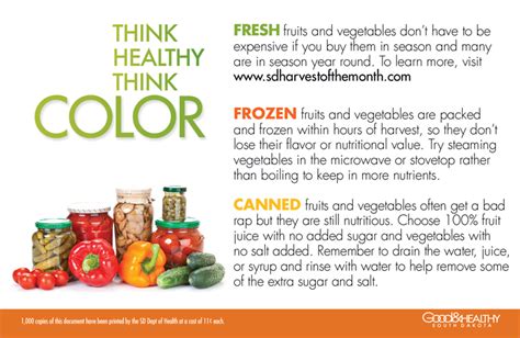 frozen vs canned vegetables nutrition