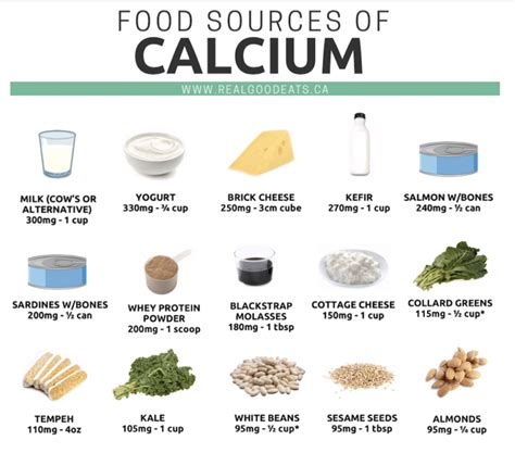 Food Sources of Calcium