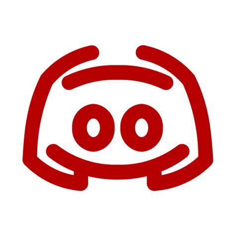 Logotipo de discord (icono png) rojo