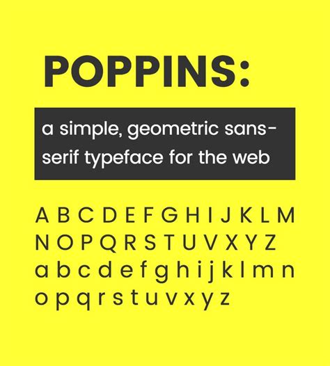 Poppins Font | Modern Typeface