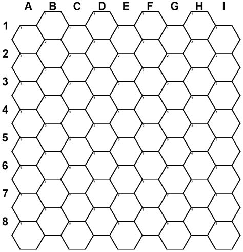 Printable Hex Grid - Printable Word Searches