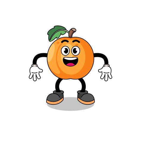 apricot cartoon with surprised gesture 16182753 Vector Art at Vecteezy