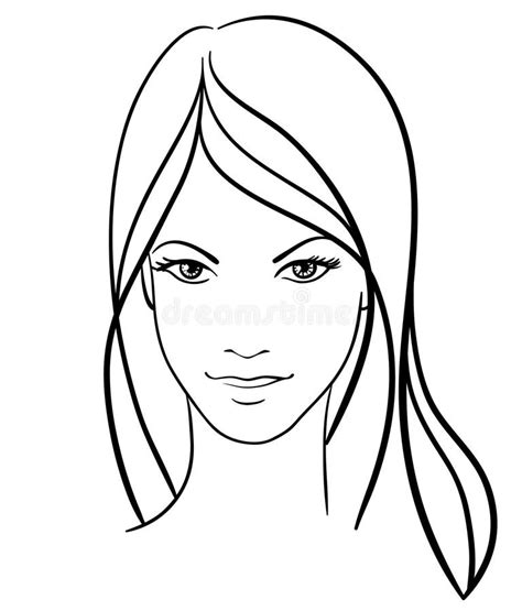 Beauty girl face icon stock vector. Image of beautiful - 17830131