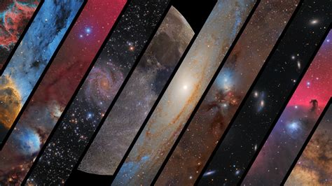 I made a 4k wallpaper consisting of my favorite astronomy images over the years [OC] [3840x2160 ...