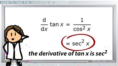 Derivative of Tan | Differentiation & Formula - Lesson | Study.com