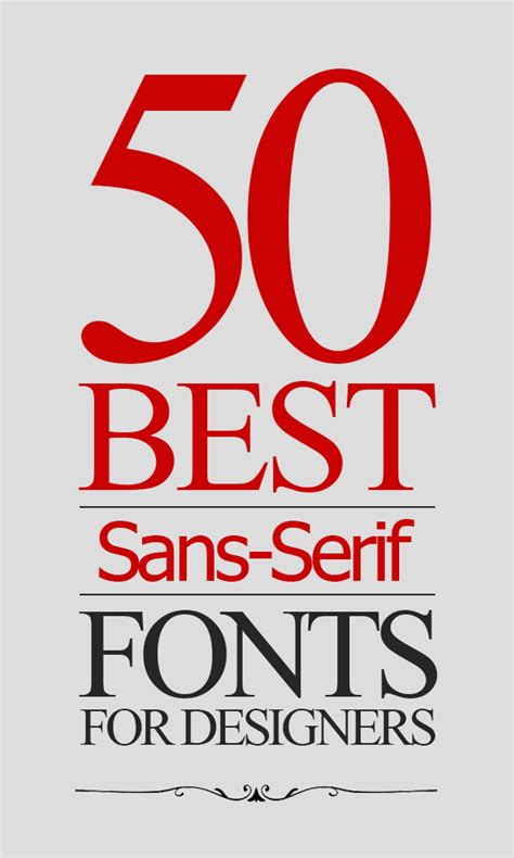 50 Best Sans-Serif Fonts For Graphic Designers | Fonts | Graphic Design Junction