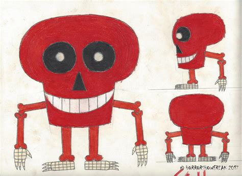 Blood Skull (colored) by horrorshowfreak on DeviantArt