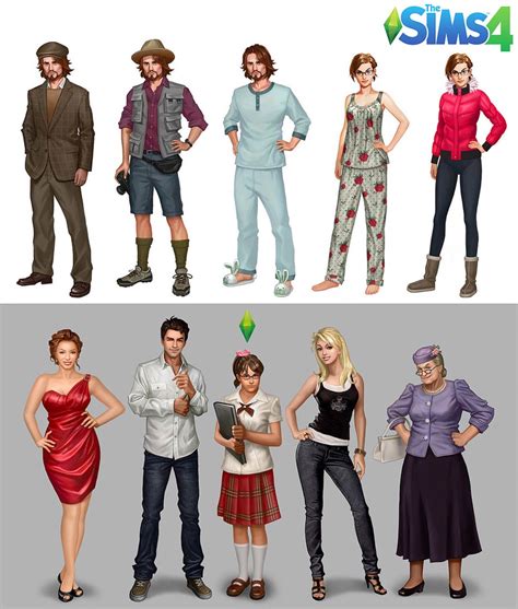 The Sims 4: Character Designs by Moonsoo Lee | SimsVIP