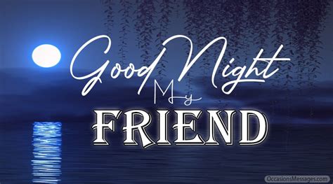 60+ Good Night Messages for Friends - Wishes and Cards