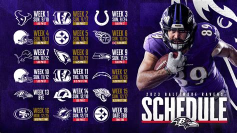 Baltimore Ravens 2023 Schedule