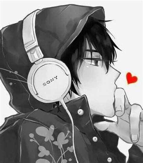 Cool Anime Boy With Headphones Drawing, anime guy with hoodie HD phone ...