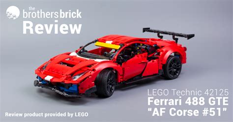 LEGO Technic 42125 Ferrari 488 GTE “AF Corse #51” [Review] - The Brothers Brick | The Brothers Brick