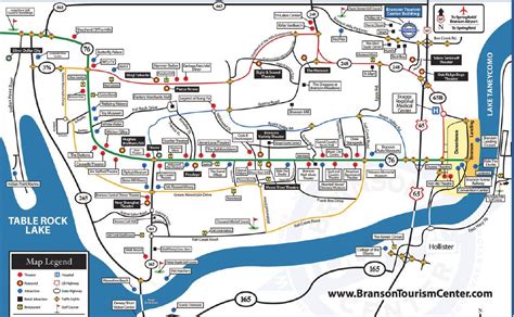 Exploring Branson, Missouri Through Its Map - 2023 Calendar Printable