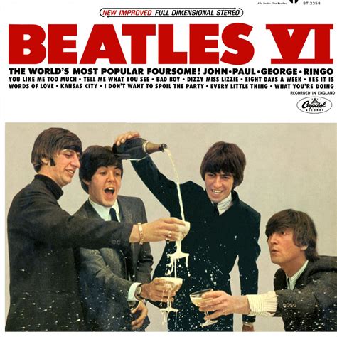 Beatles VI Alternate Stereo Album Cover Pouring