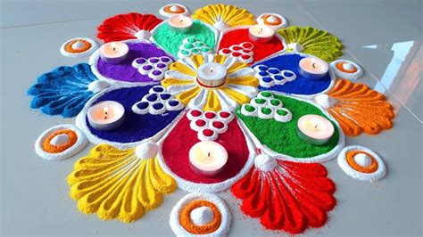 50+ Latest Beautiful Diwali Special Rangoli Collection - Live Enhanced