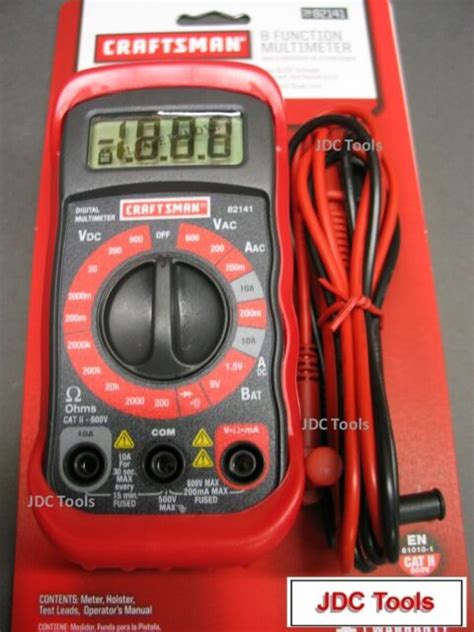 Craftsman 34-82141 8 Function Digital Multimeter for sale online | eBay